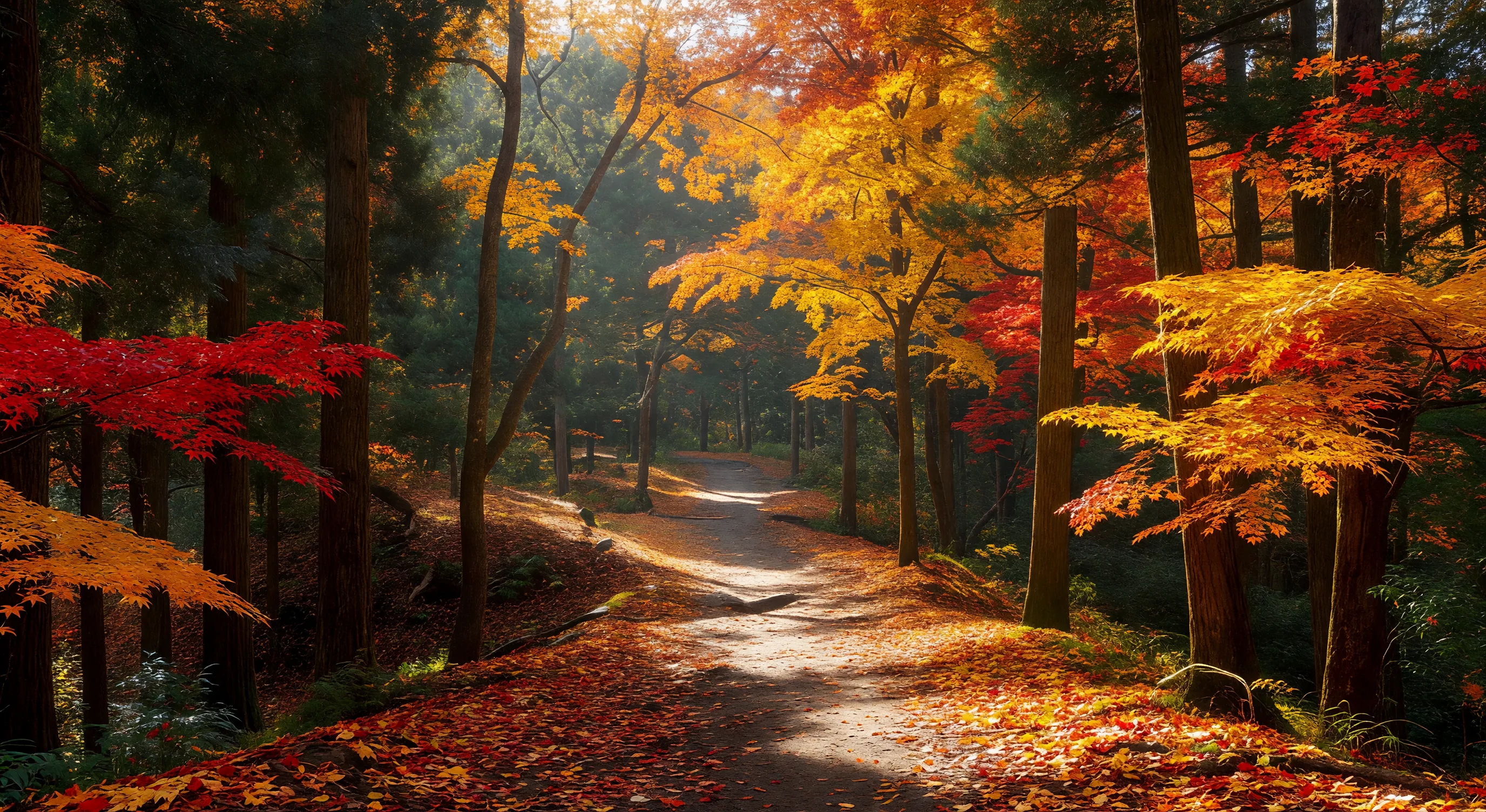 Takao mountain autumn trail
